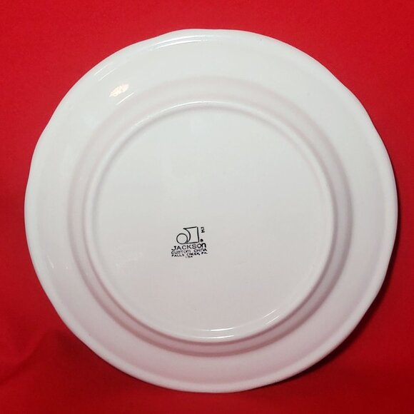 Vintage Jackson Yellow Roses Babys Breath Decorative Plate - Picture 3 of 11